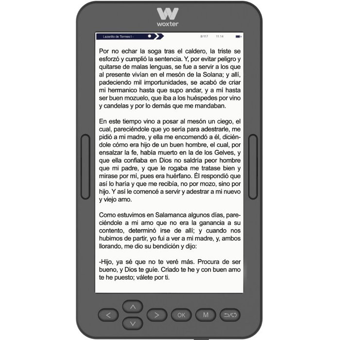 Woxter Scriba 195 S Lector de eBooks 4,7 Pulgadas Negro